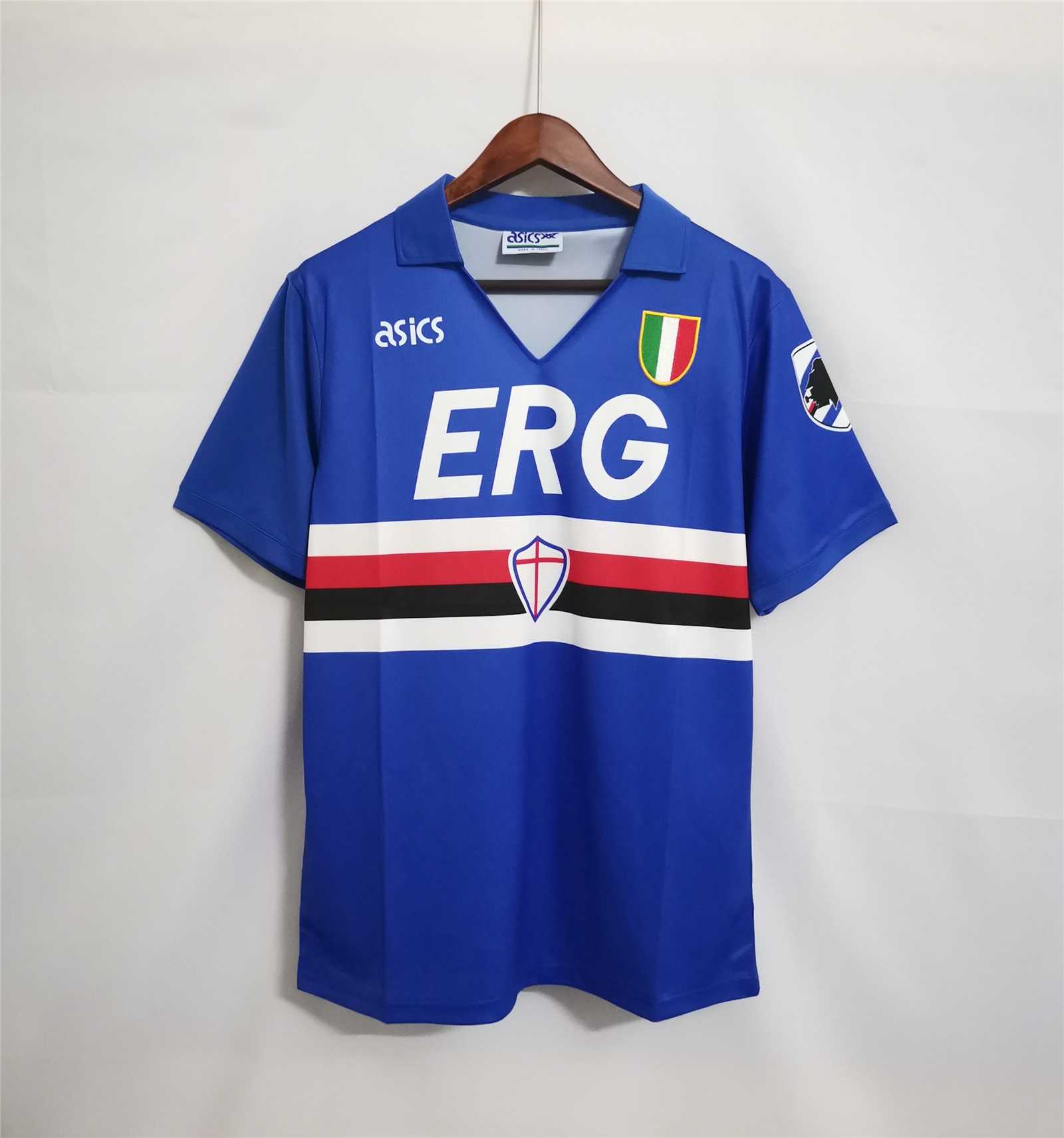AAA Quality Sampdoria 91/92 Home Soccer Jersey